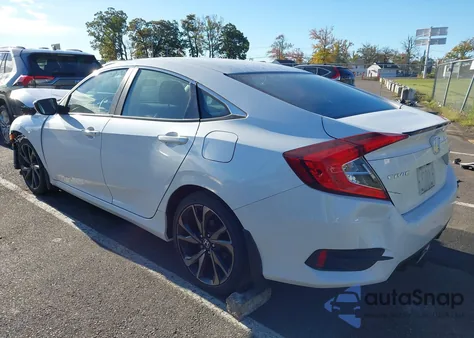 2020 Honda Civic Sport z USA, uszkodzony, nr VIN 2HGFC2F80LH563836